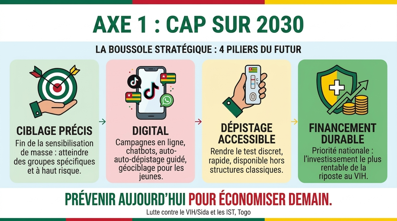 Axe 1 du PSN 2027-2030 : Intensifier la prévention pour inverser durablement la courbe des nouvelles infections au Togo